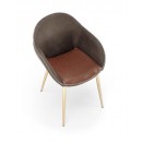 Стул HALMAR K304 темно-серый/коричневый